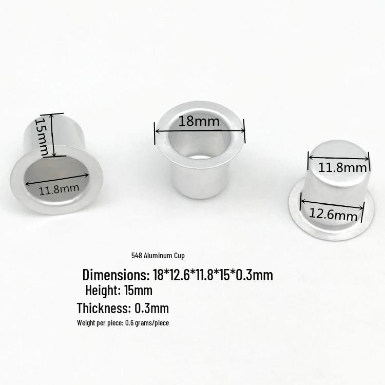 White Aluminum Cup Candlestick Ornament for Dining Table - Christmas Candlelight Handicraft