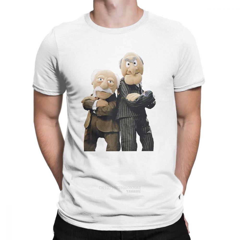 

Statler and Waldorf T Shirt Men Women Fashion O Neck TShirts Summer Short Sleeve Tops Tees Funny Harajuku Cartoon Streetwear S