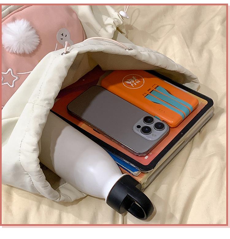 Adorable Large Capacity Rabbit Anime Backpack for High School Girls