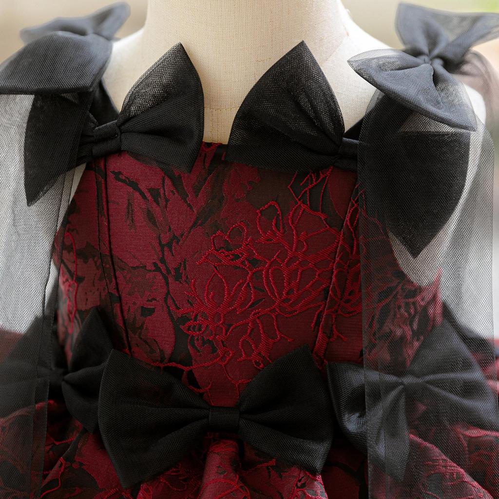 Elegant Princess Dress: Fluffy Soft Gauze Bow Skirt for Girls' Birthdays