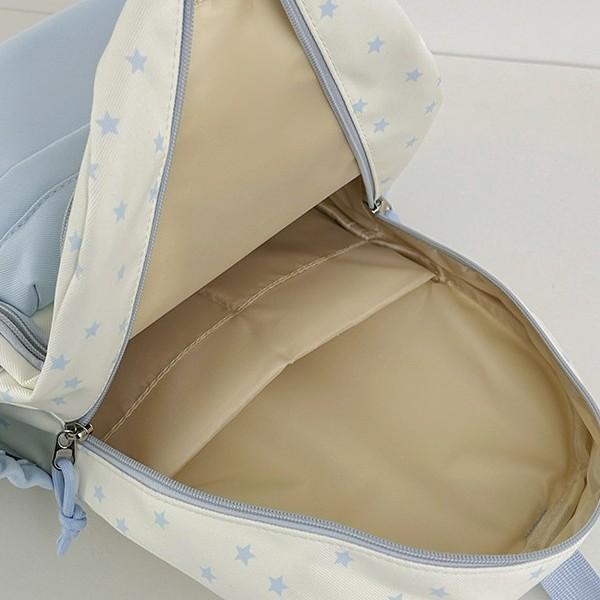 Schoolbag Cute Contrasting Colors Soft Cute Children's Research Small Backpack Female Stars Cute Small Fresh Sweet Girl Travel Backpack