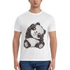 Men Tshirt Brand Tops Summer Cute Panda Classic TShirt Black T Shirts T Shirt for Men