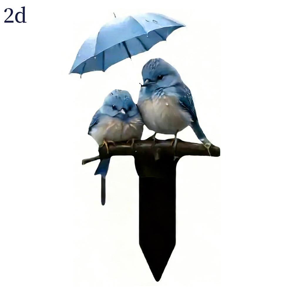 Outdoor Vogelornament Wetterfestes Acryl Gartenstecker Für Hofkunst Rasendekoration Tierfigur Tierplastik