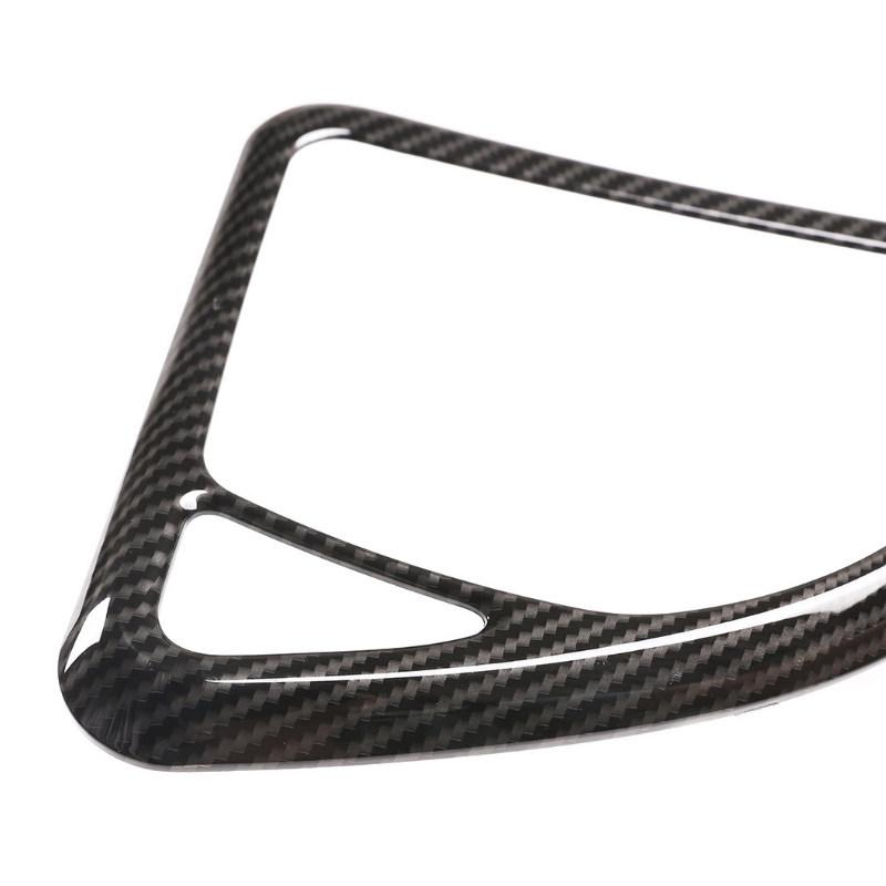 LHD For BMW 1 Series E81 2007 2008 2009 2010 2011 Car Carbon Texture Interior Center Console Gear Shift Panel Frame Cover Trim