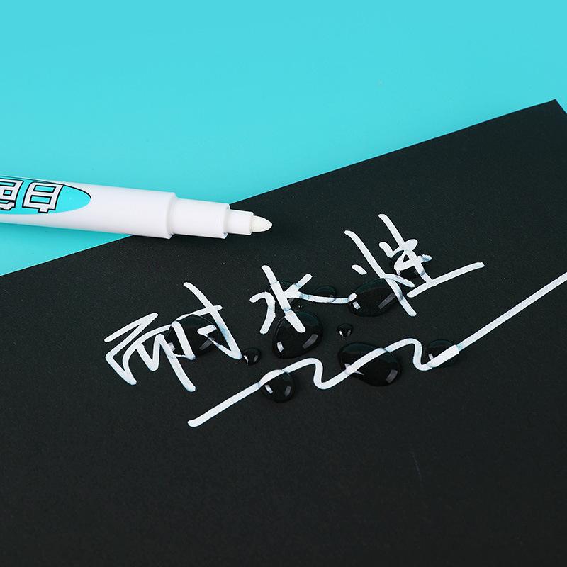 1/2/3pcs Acrylic White Permanent Paint Pen for Wood Rock Plastic Leather Glass Stone Metal Canvas Ceramic Deep Hole Marker 1.0MM