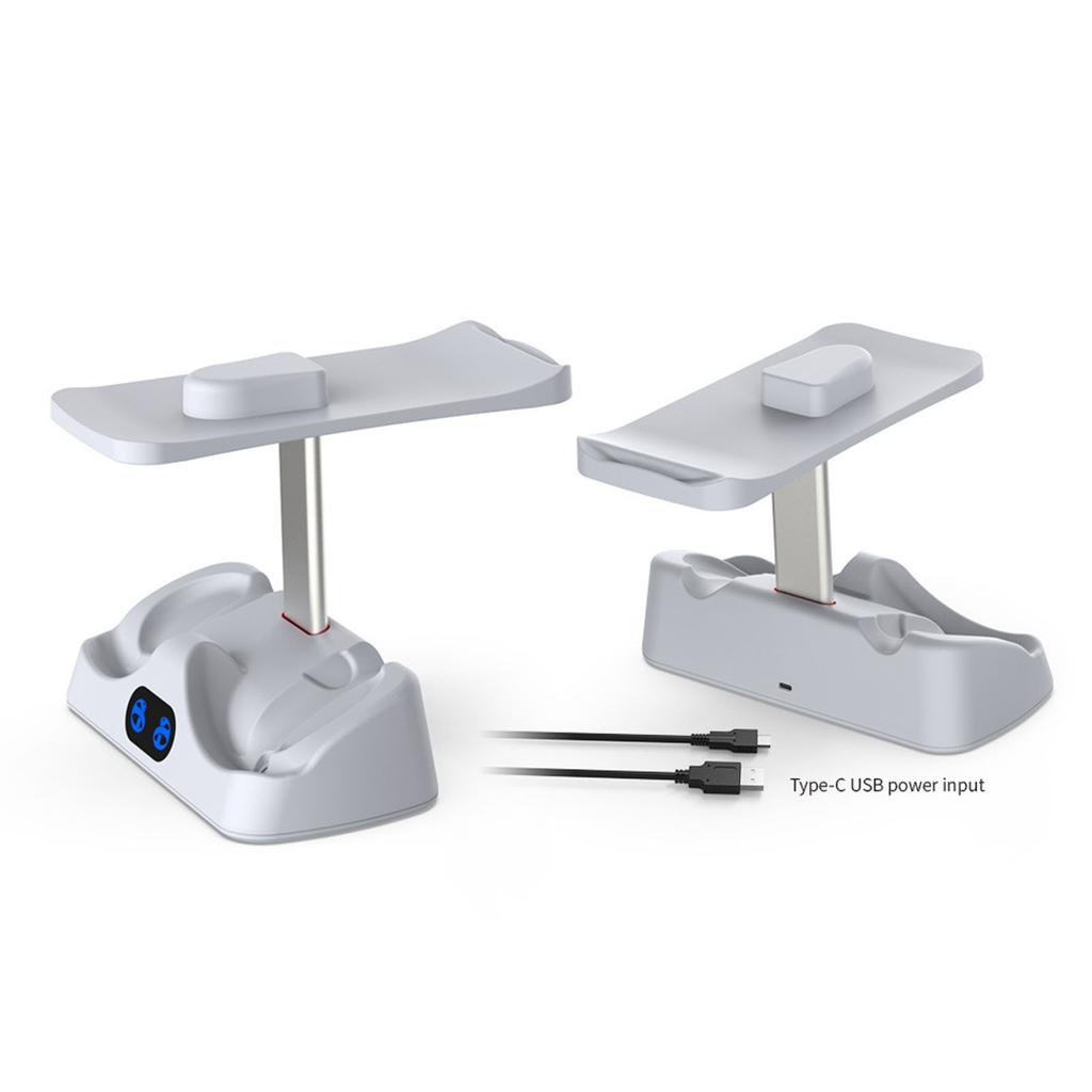 Charger Station LED Indicator Light Quickly Charging Magnetic Suction Storage Base for VR2 Controller Handle Charge Base