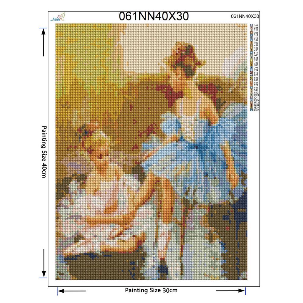 5D Diamond Embroidery Ballerina Diamond Painting Cross Stitch Full Round Diamond Pattern Portrait