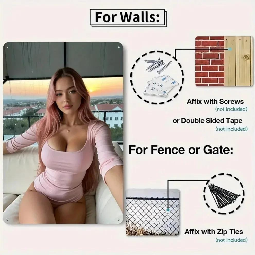 Bohemian Metall-Wandkunst, Abstrakte weibliche Körper-Skulptur, Retro unregelmäßige Hängedekoration für Schlafzimmer Wohnzimmer, Einfache Montage