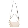 Michael Kors Merritt Logo Zip Closure Adjustable Shoulder Strap Leather Handbag Small Women handbags White 35R6G0WC1L-2171
