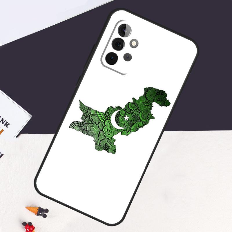 Pakistan Flag Case For Samsung Galaxy A13 A35 A15 A55 A53 A33 A36 A56 A26 A16 A22 A32 A52 A54 A34 A05 A06