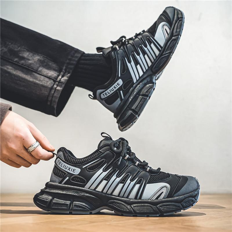 Teenagers Adults Anti Slip Wear-resistant Fashionable Retro Outdoor Thick Soled Running Shoes Sports Shoes Casual Shoes