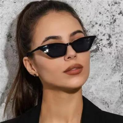 New Retro Small Cat Eyes Sunglasses Fashion Personalized Square Frame Sunglasses Outdoors Sunshade Sun Protection Glasses UV400