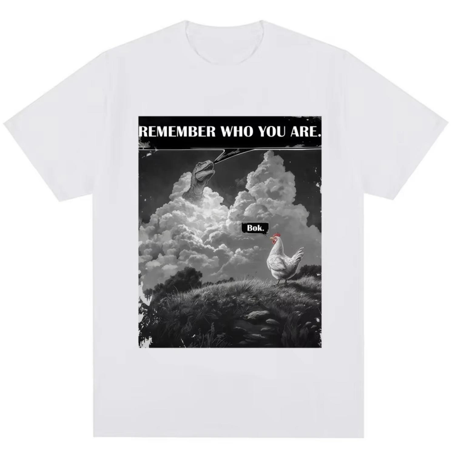 

Interesting _Remember Who You Are_ Emoji Print T-Shirt Men s Women s Fashion Outfit Gender Neutral S разноцветный