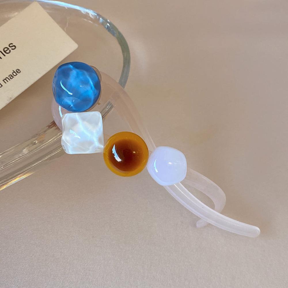 

Irregular Shark Shape Hairpin Barrettes Headdress Ins Back Head Hairpin Women синій