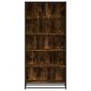 VidaXL Bookcase Smoked Oak 80.5x35x170.5 Cm Engineered Wood, Bookshelf, Book Holder, Book Support, Cabinet 3300857