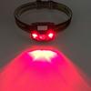 Zk20 LED Headlight Head Bike Lamp Light Infrared Ray Mini Waterproof 600Lm 4 Modes R3+2 LED 3xAAA Headlamp With Headband