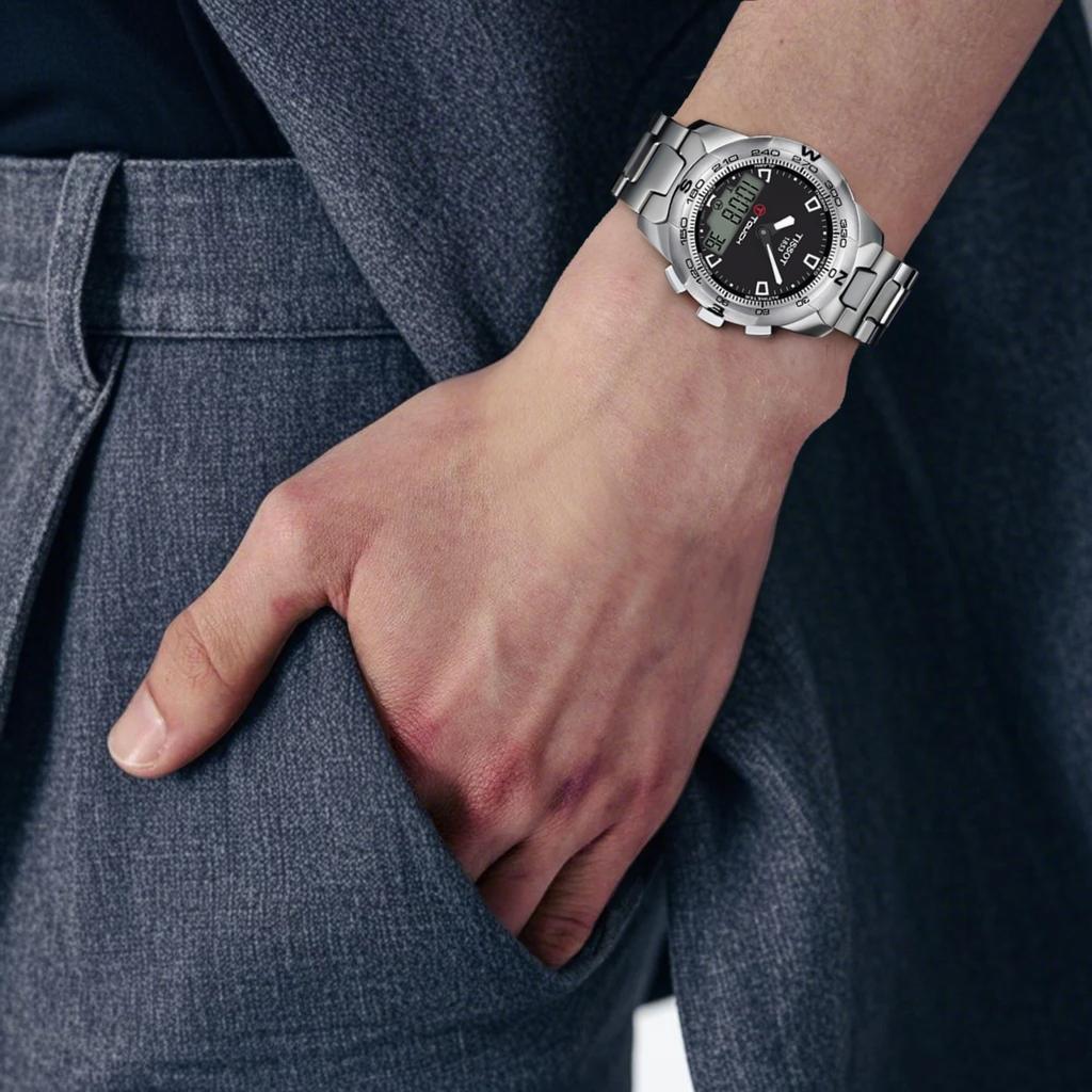 Tissot Tengzhi Infinity Collection T Touch Quarzwerk 100m Wasserdichtigkeit Herrenuhren Uhr 43,3mm T047.420.11.051.00