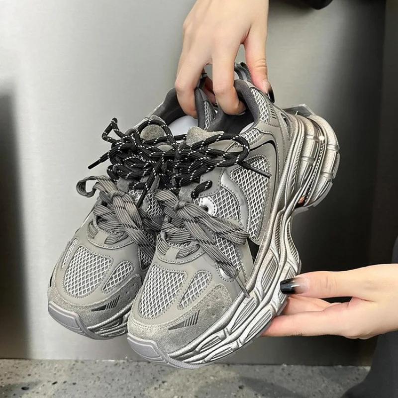 Women's Luxary Sneakers 2025 New Mesh Breathable Shoes for Women Sports Running Casual Ladies Fitness Vulcanize Shoes Baskets