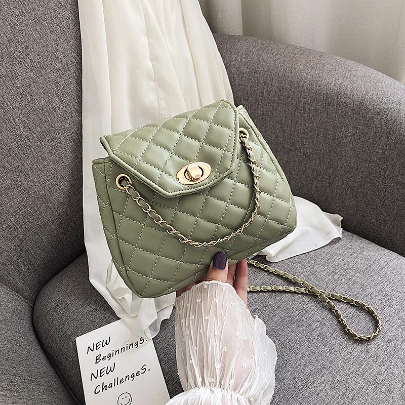 SCIONE Popular Bag Handbags Summer Small Fresh Messenger Bag Shoulder Bag Small Fragrance Rhombus Chain Bag