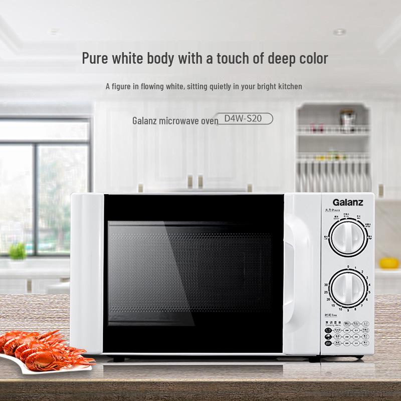 Galanz D4W-S20 20L Home Microwave Oven with Precise Temperature Control & Six Power Levels