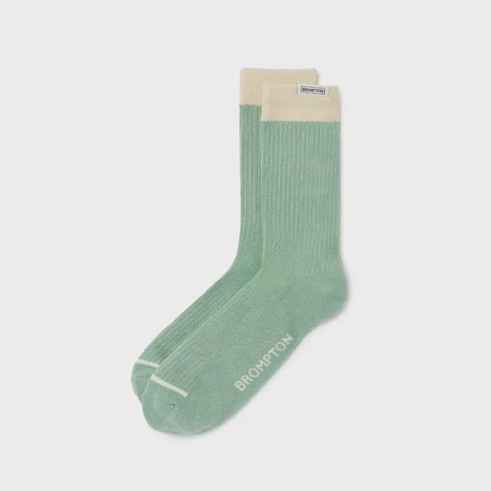 LABEL POINT LONG SOCKS - L/GREEN (P255ASO201)