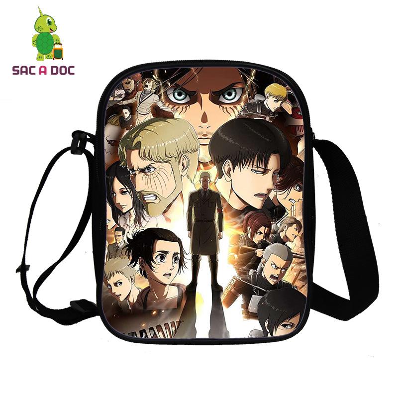 New Anime Attack on Titan Giant Shoulder Bag Full Color 3D Printed Messenger Bag