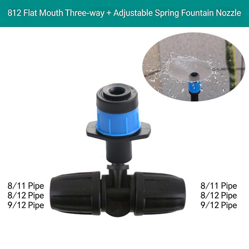 Hanging Misting Nozzle Fog Nozzle Hanging Anti Drip Misting Sprinkler Kits For 8/11 Hoses Mist Water Sprayer