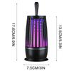 Lampada Uccidi Zanzare Portatile Ricaricabile USB Trappola Elettrica per Mosche Insetticida Zapper Luce Anti Zanzare Silenziosa per Esterno