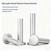 Flat Head Aluminum Solid Rivets GB109, Hand-Hammered, Size M2-M8