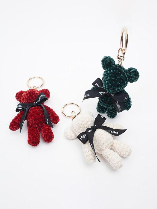 MystiKotita Mini Dori Gomdori Keyring - Cream Ivory