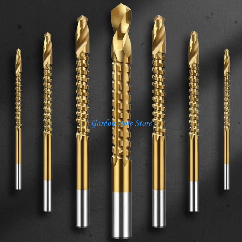 B0KB Drill Bit Set Round Shank Serrated Concrete Drill Bit Set Tile Drilling Tool