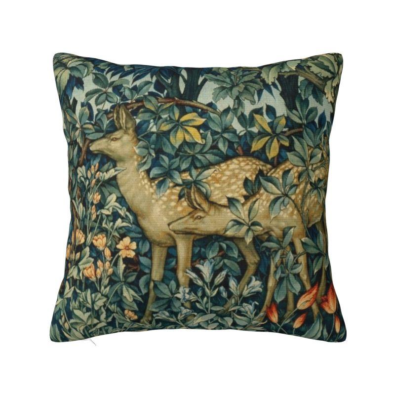 Custom Nordic William Morris Vintage Sofa Cushion Cover Soft Floral Textile Pattern Throw Pillow Case Home Decor
