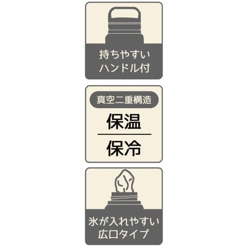 Skater Thermal/Cold Stainless Steel Mug Bottle 1200ml Silver with Screw Handle STSC12-A