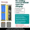 PD 45W 8*18650 Battery Case Super Fast Charging Transparent Rechargeable Case Weldless Box With Outdoor Light