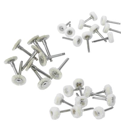 10Pcs Ra Shank Dental Polishing Brush Drill Wheel Materials Cotton Felt Goat Wool Alumina Tools Dia 10Mm Handpiece Rotary Tools