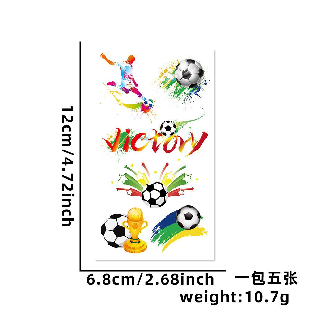 World Cup Football Decorations Tattoo Stickers Adults Children Fans Cheering Dressing Up Props Trophies