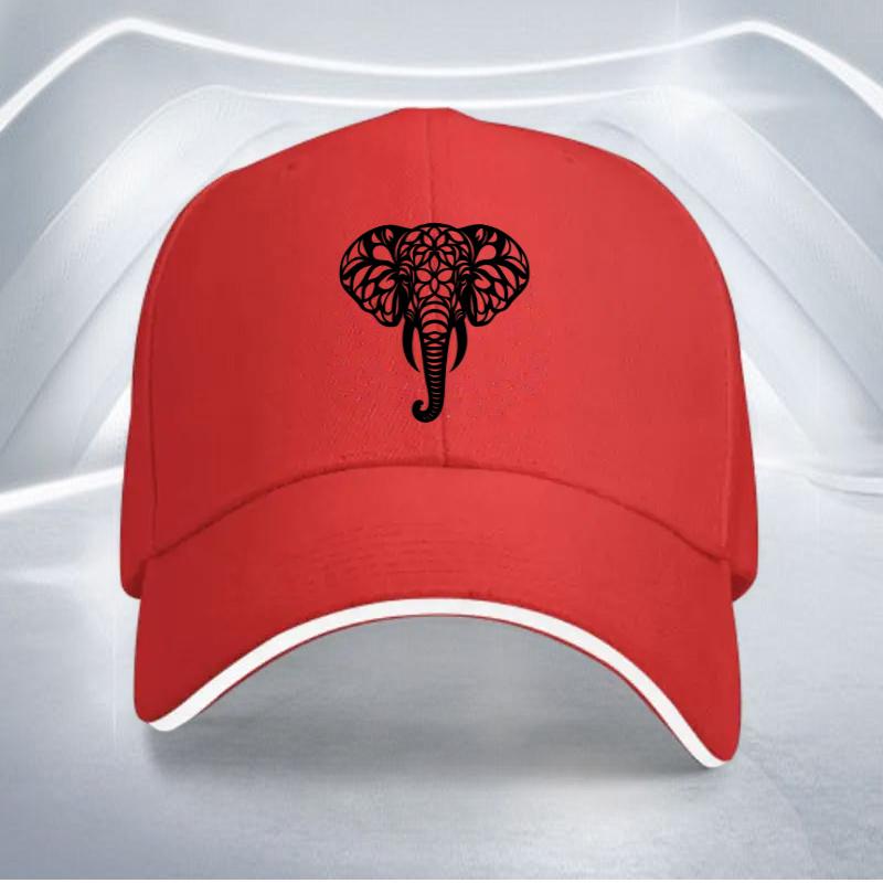 Mandala Elephant Baseball Cap Polyester Outdoor Sports Golf Casual Adjustable Headwear One Size