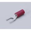 ELPA Insulated Y Terminal 1.25-4 Wiring Electrical 19.6mm Applicable Wire Range: Stranded Wire 0.25~1.65m 10 Pieces Red PS-073H(R)
