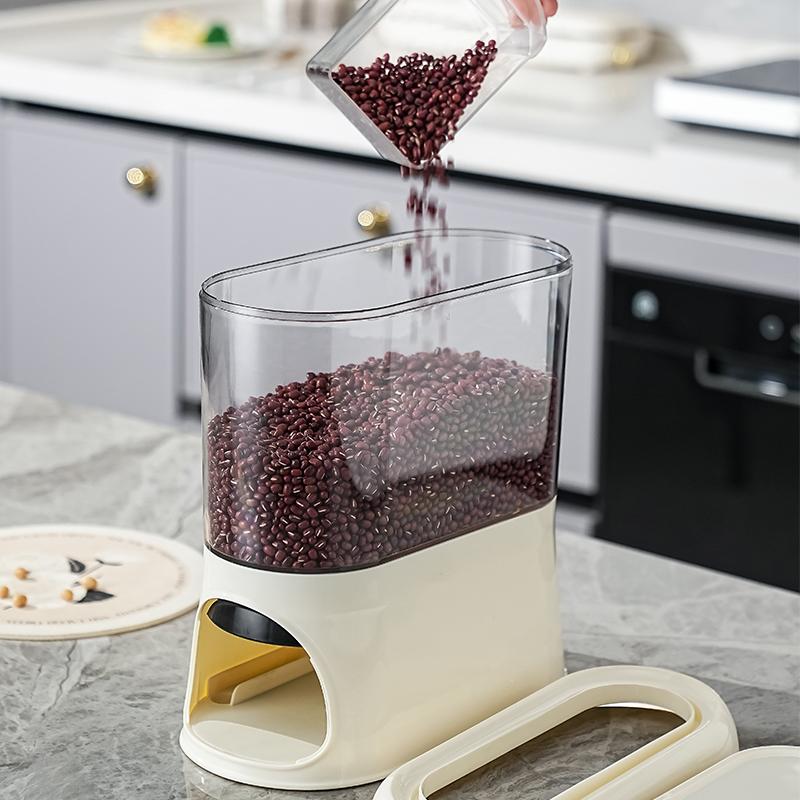 1PC Storage Box - Home Kitchen Storage - Sealed Storage Grain Bucket - Coarse Grain Rice Bucket - Pet Food Storage