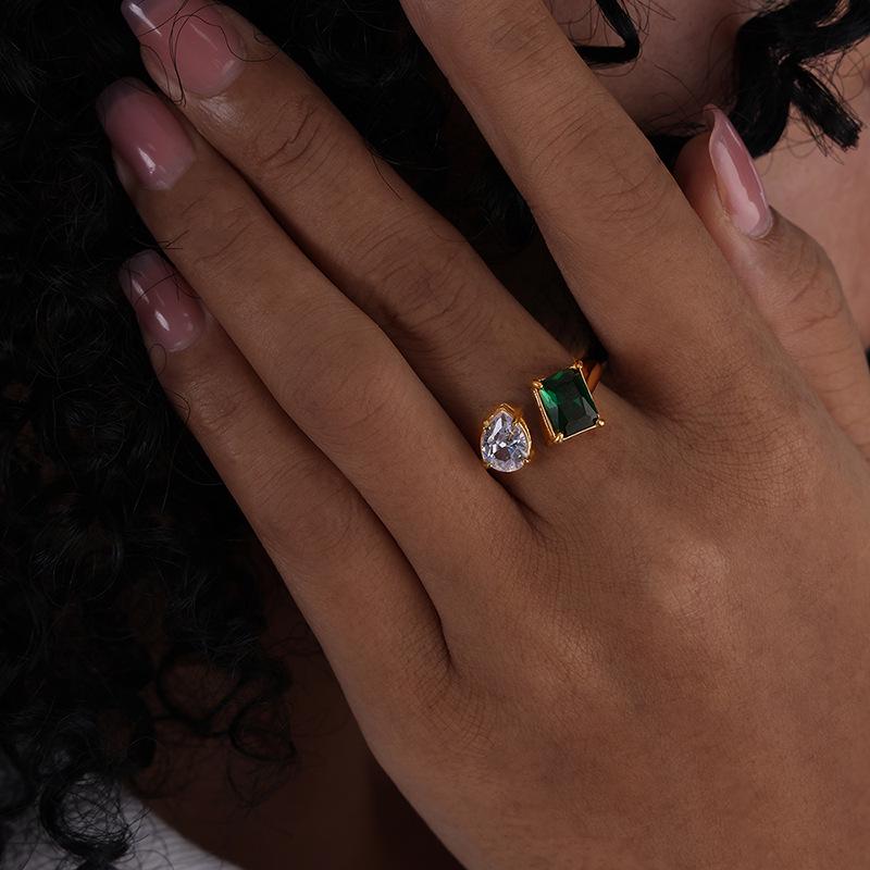 Adjustable Titanium Steel Open Ring: Versatile, Fashionable, Light Luxury, Fade-Resistant.