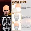 1/2/4Pcs Latex Bald Cap Set For Adults Bald Cap Fancy Dress Cosplay Hat Wig Cap Fake Bald Wig Costume Accessory For Stage Plays
