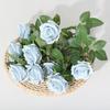 Single Of Bouquet Nine Head Roses Artificial Fake Flowers Wedding And Home Decor