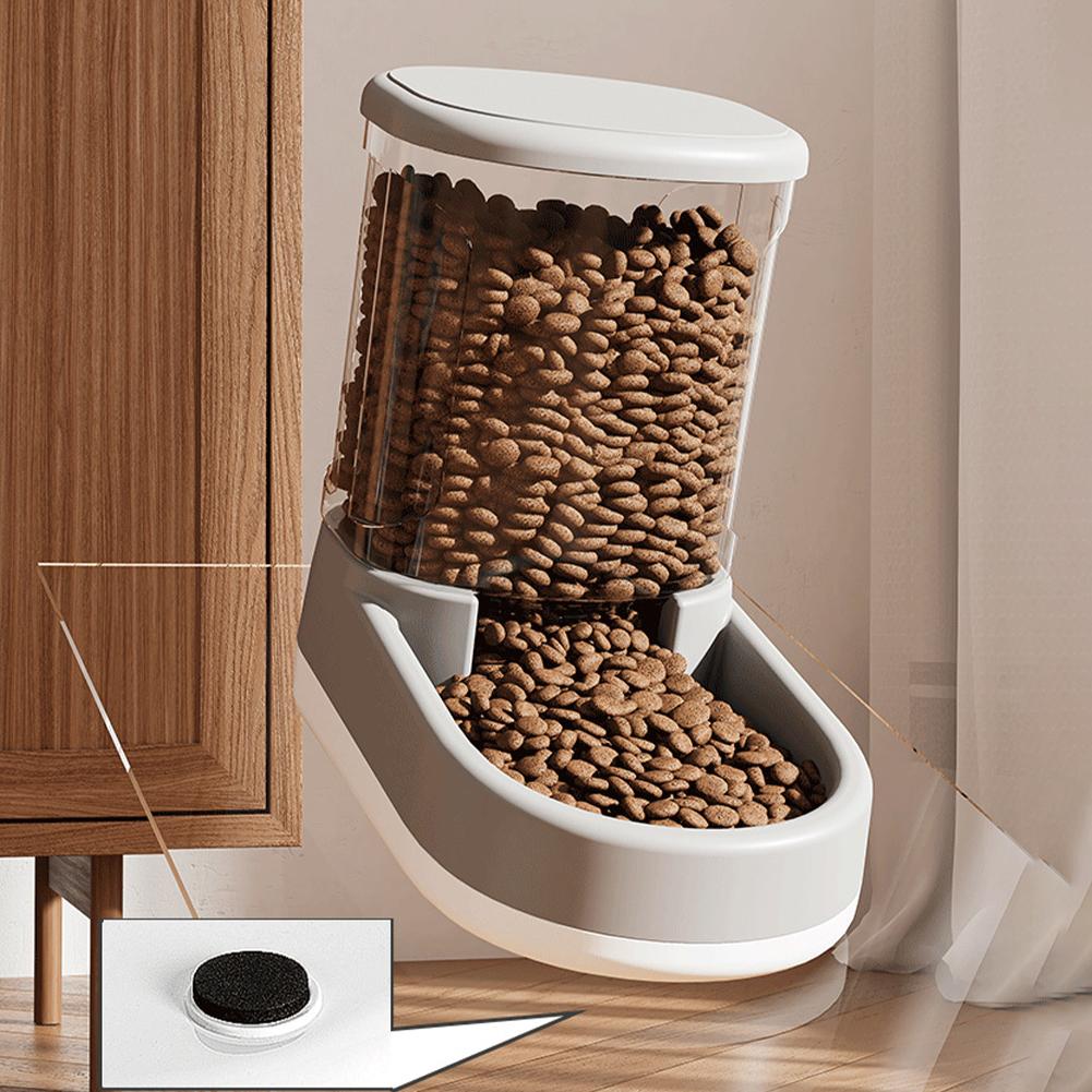 Distributore Automatico di Cibo per Gatti in ABS, Dispenser di Cibo per Cani, Distributori Automatici per Gatti ad Alta Capacità, Dispenser d'Acqua, Ciotola per Cibo per Animali Domestici Facile da Pulire