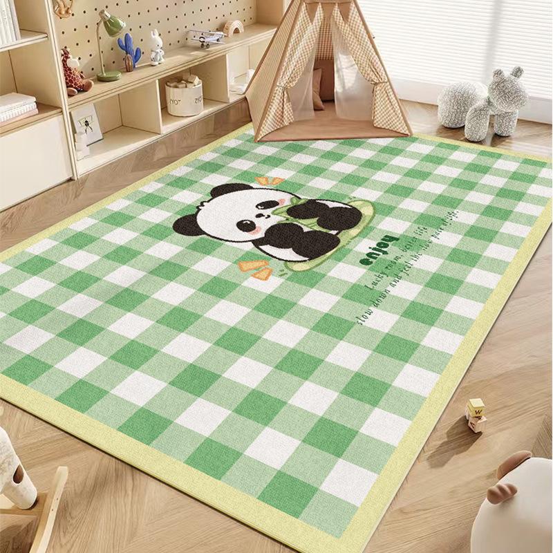 Cartoon Crystal Velvet Printed Carpet Living Room Durable and Easy To Clean - Bedroom Side Rug - Home Decoration