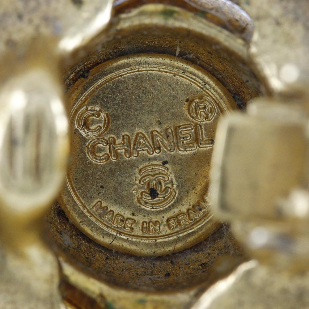 CHANEL Earring Plated Gold 30.2g Women Used