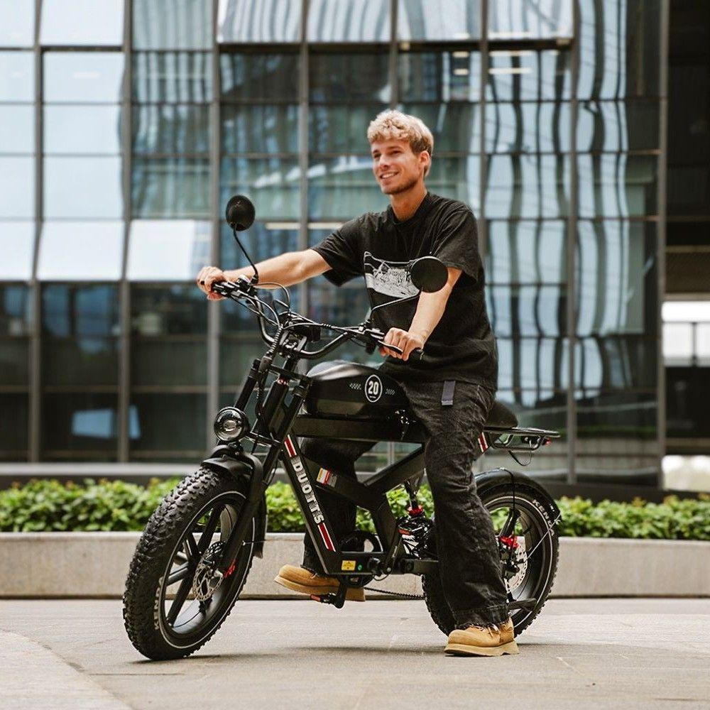 Elektrofahrrad Duotts F20, 750W Motor, 52V 27AH Akku, Höchstgeschwindigkeit 40 km/h, Reichweite 140 km, 20x4.0 Zoll Reifen