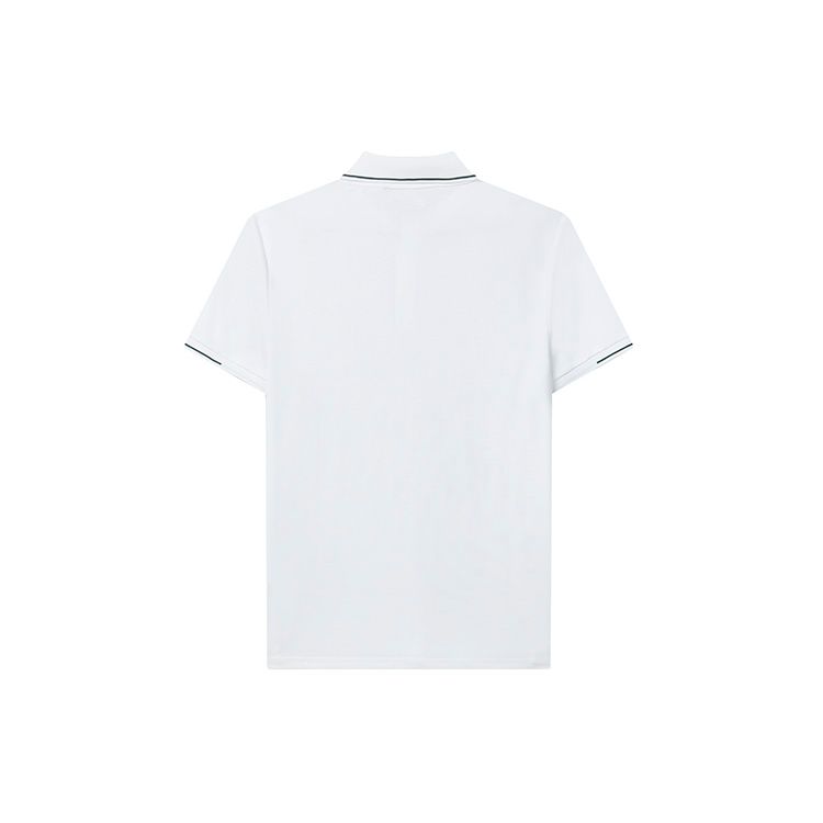 Fila Solid Color Knitted Polo Shirt Men Tops White F11M227111FWT