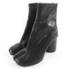 Ausgezeichnete Maison Margiela 22 Kurzstiefel TABI schwarzes Leder Damen 37 S58WU0260 Gebraucht