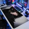 Gothic Anime Girl Mouse Pad  XXL Gaming Mousepad with AntiSlip Base  Extended Gaming Keyboard Mat with Dark Art Design