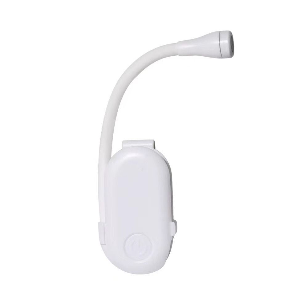 

Portable Mini Reading Book Light Rechargeable Dimmable Clip-on Night Lights 360° Flip Eye Protection Led Book Lamp Bedroom білий